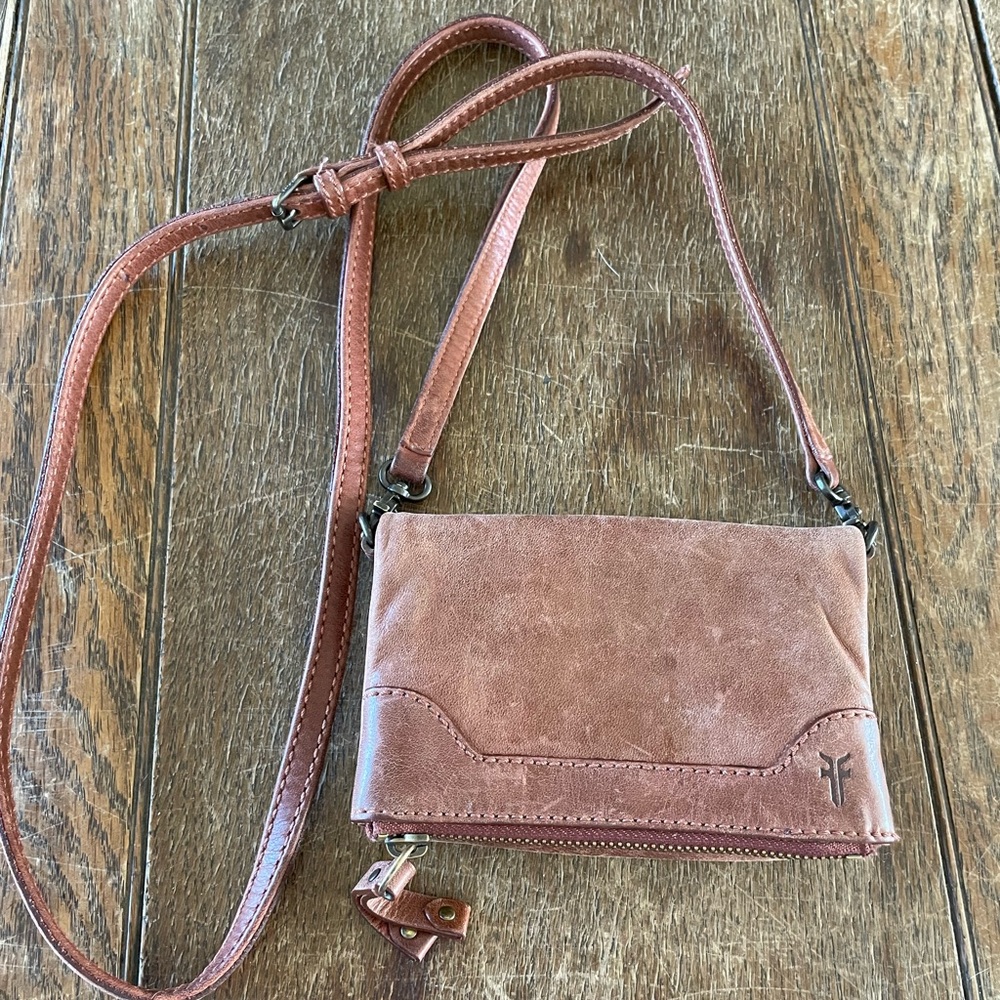 Frye Women's Brown Leather Crossbody Bag